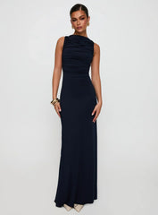 Undeniable Cut Out Maxi Dress Navy